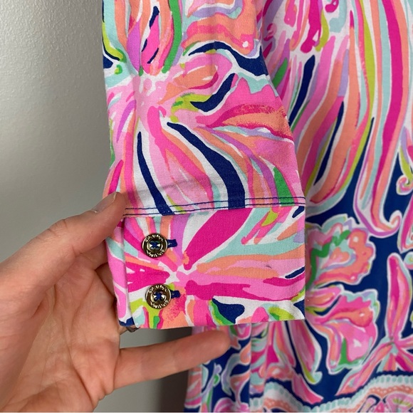Lilly Pulitzer Emma Dress in Banana Flambe’ Size Small open back - Picture 3 of 10